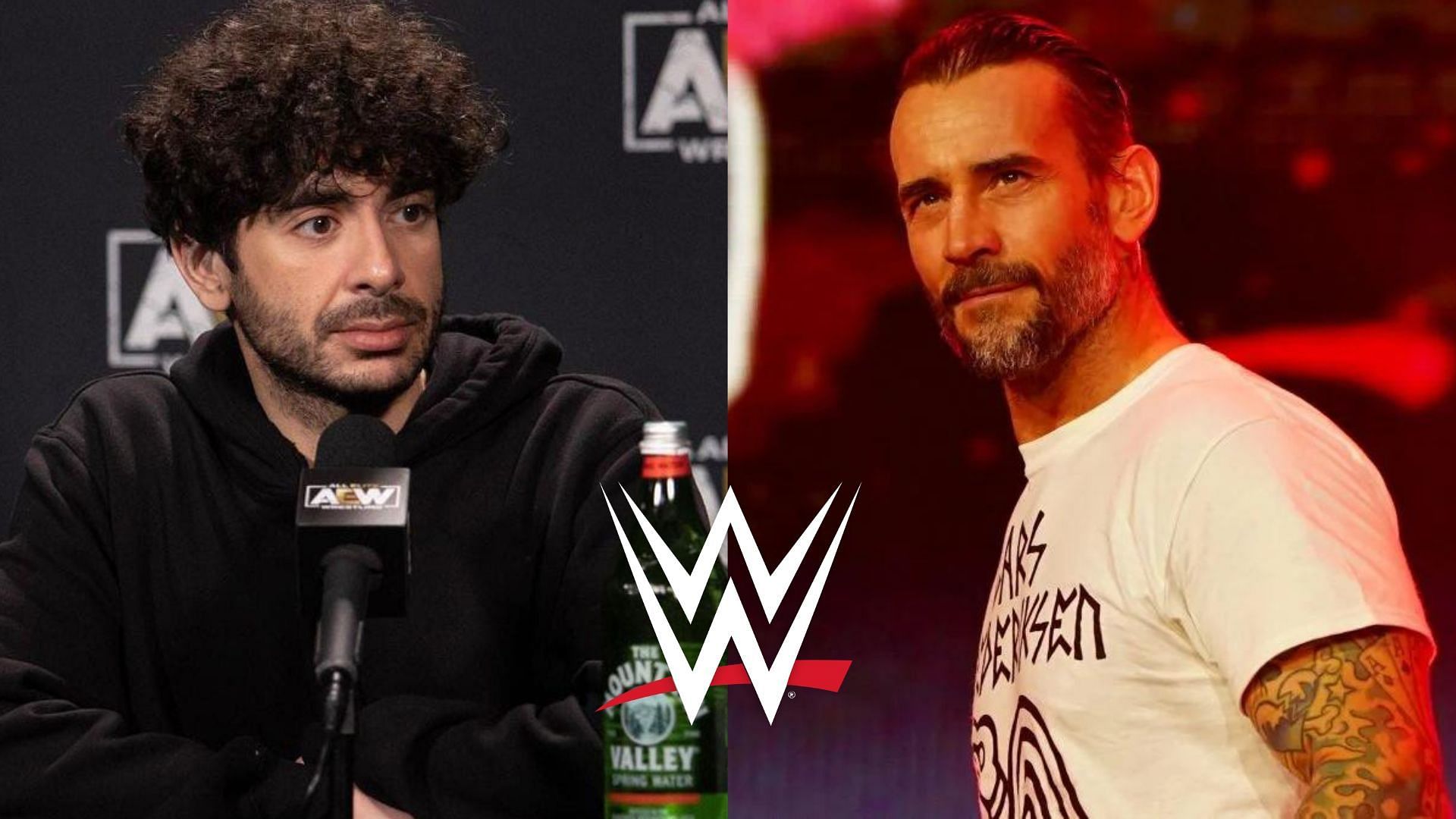 Tony Khan (left); CM Punk (right)