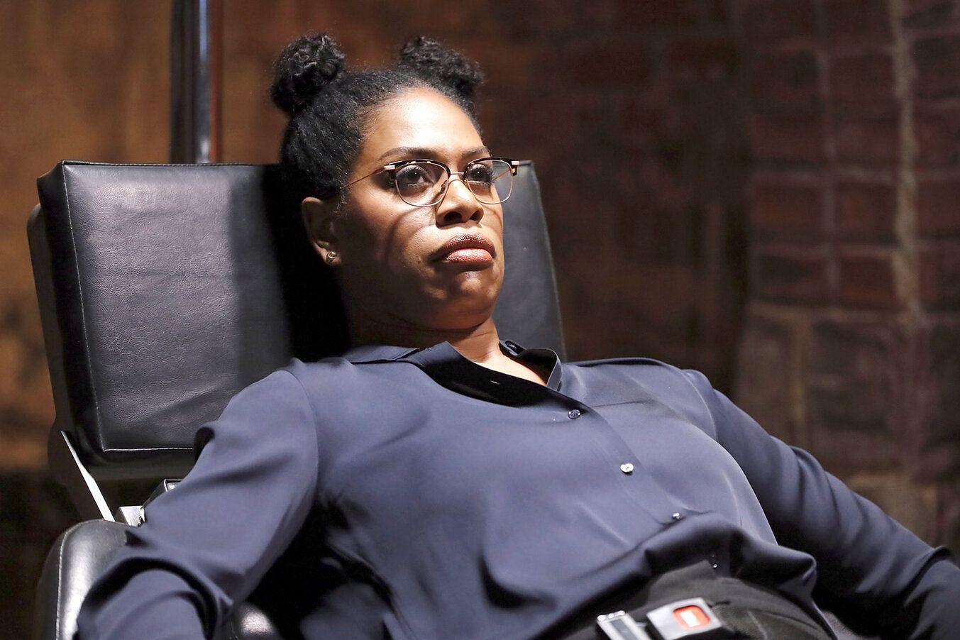 Laverne Cox as Dr. Laken Perillos on The Blacklist (Image via  NBC) 