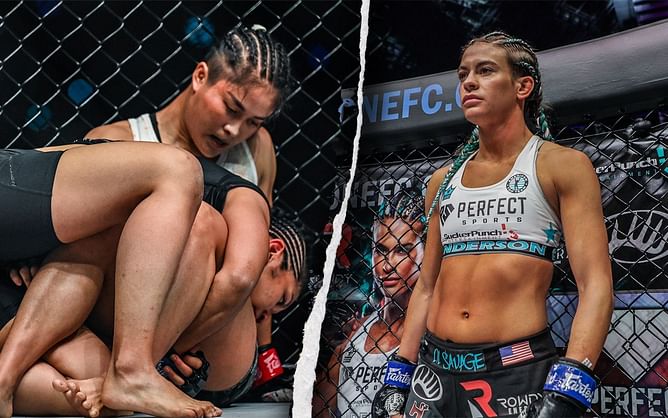 Stamp Fairtex suggests Alyse Anderson may be underestimating her grappling