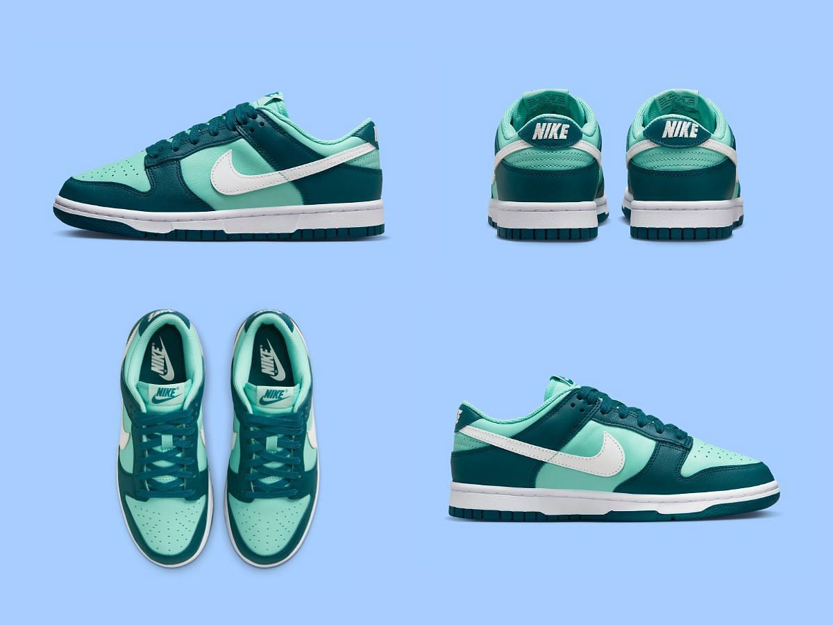 Nike Dunk Low &quot;Geode Teal&quot; sneakers (Image via Nike)