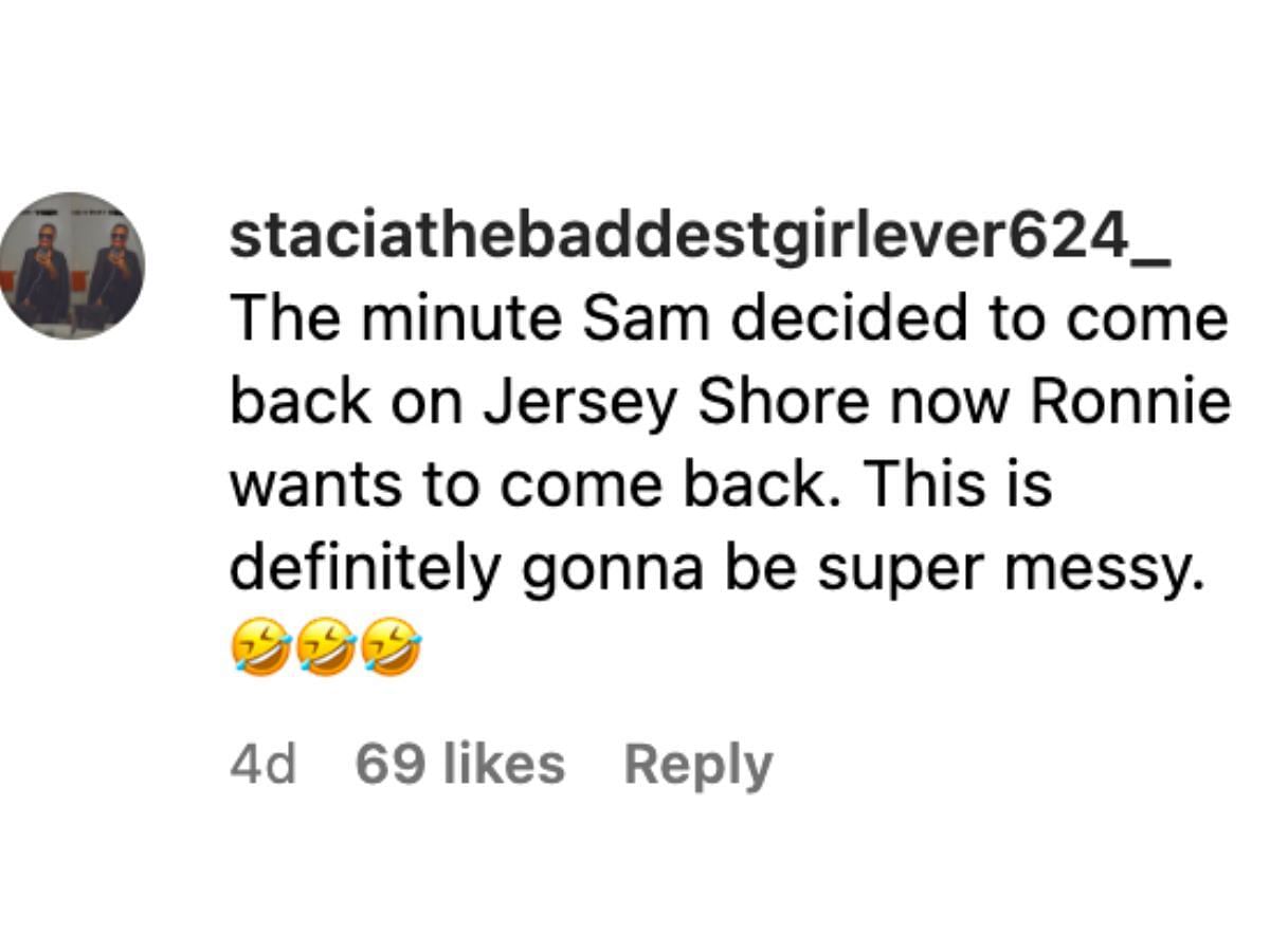 Fans react to reports of Ronnie&#039;s return to Jersey Shore (Image via realityentertainmenttv/Instagram)