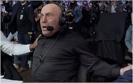 WATCH: Joe Rogan nearly push Jon Anik out of his seat following Israel Adesanya's KO win over Alex Pereira at UFC 287