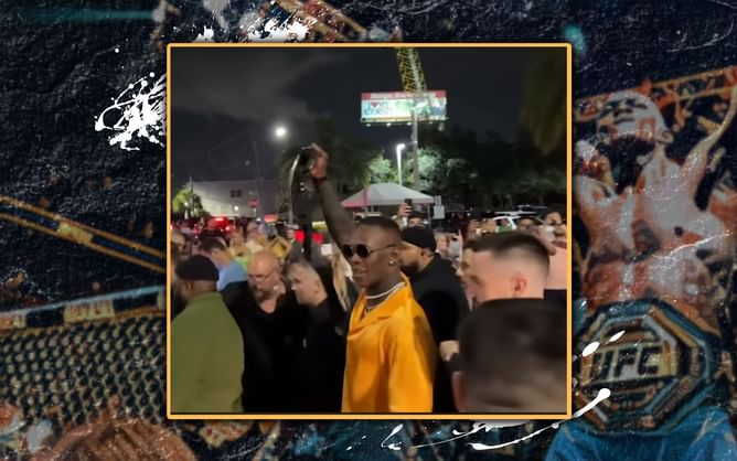 Watch: Israel Adesanya goes clubbing in Miami with his entourage post-UFC 287 triumph