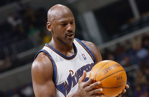 NBA legend Michael Jordan during his two-year stint with the Washington Wizards