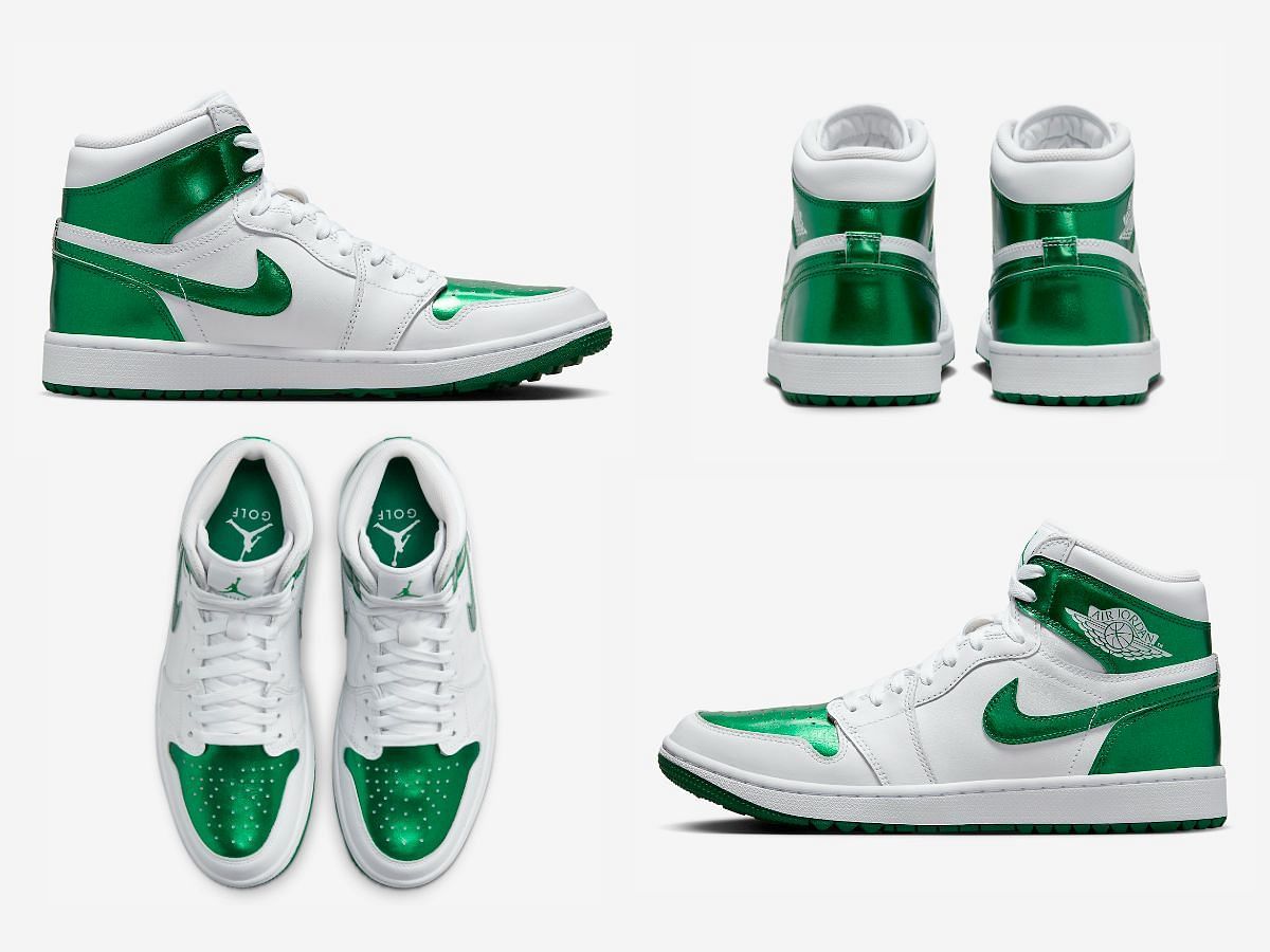 Jordan 1 hotsell green metallic