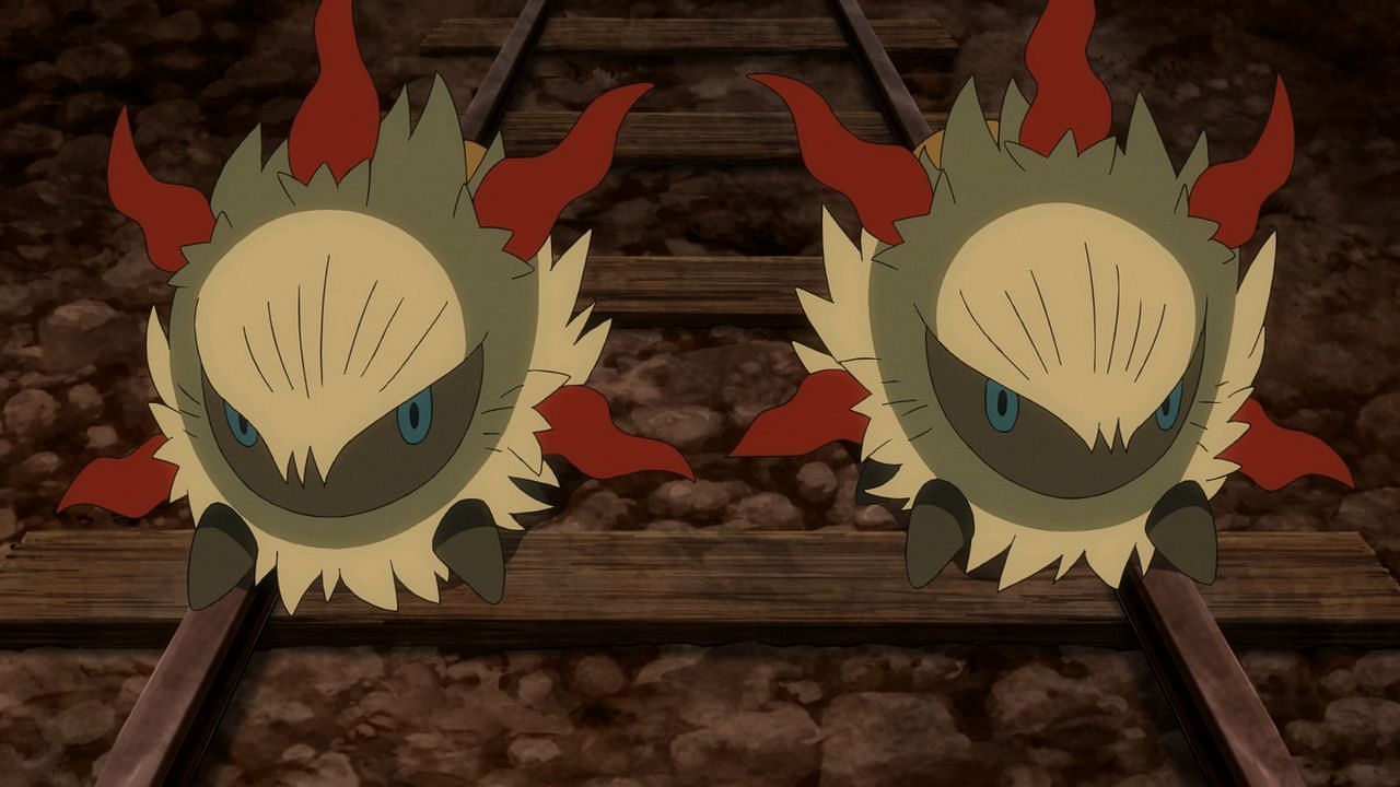 Larvesta as it appears in the anime (Image via The Pokemon Company)