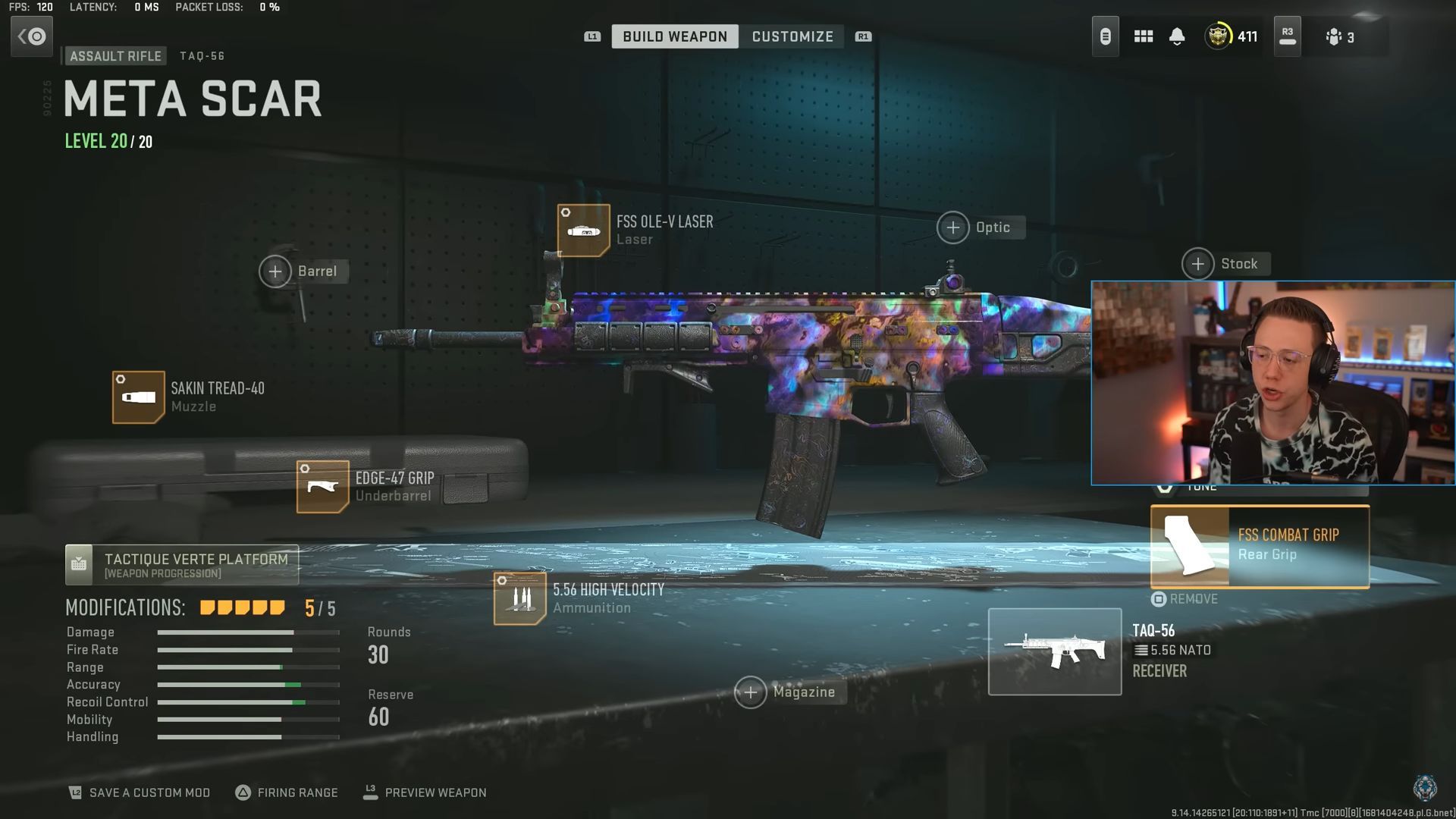 TAQ-56 loadout in Modern Warfare 2 (Image via YouTube/ WhosImmortal)