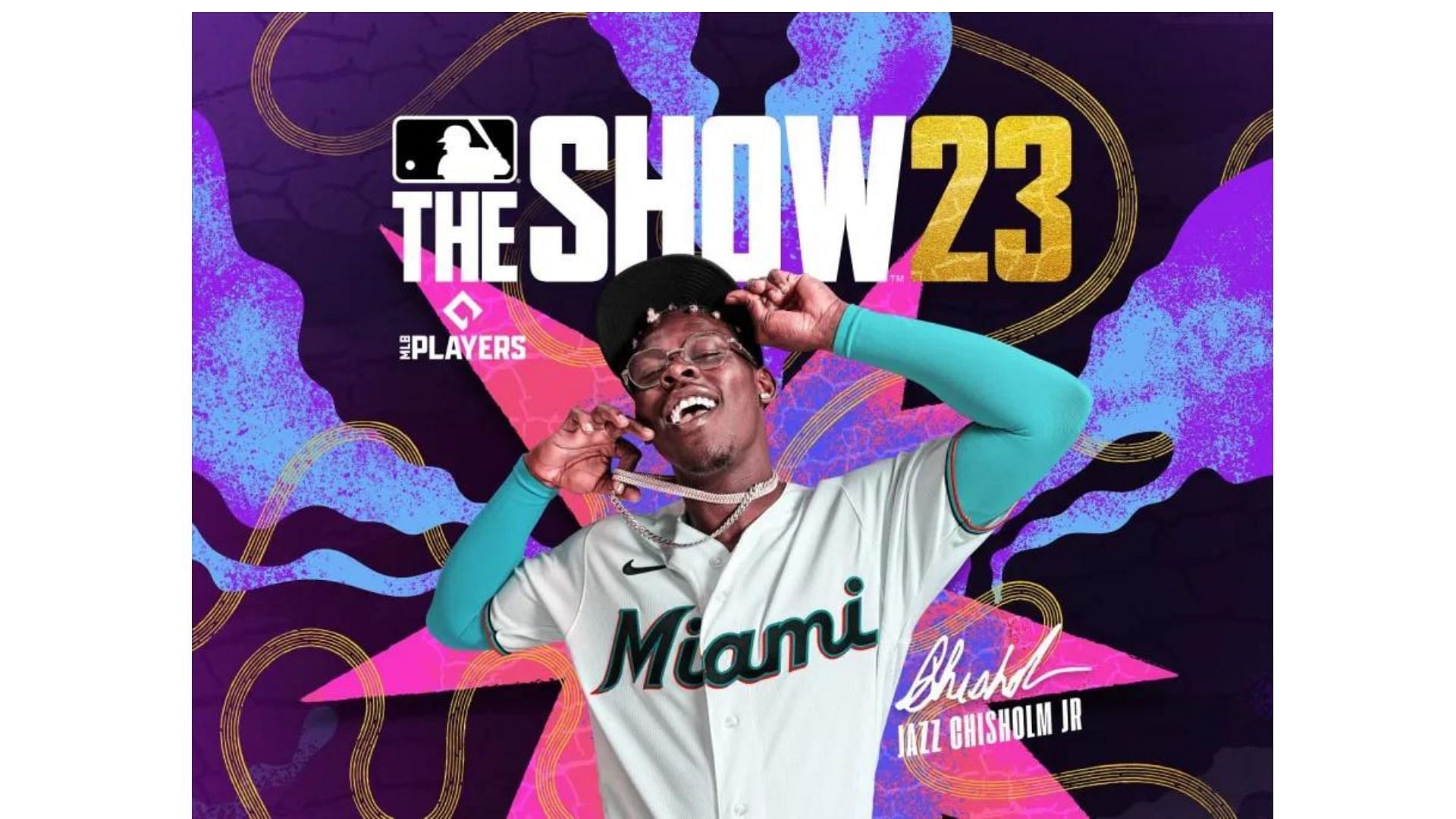 MLB The Show 23 poster shows Jazz Chisholm Jr. 