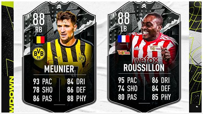 FIFA 23 leaks reveal Meunier and Roussillon as upcoming Showdown SBCs