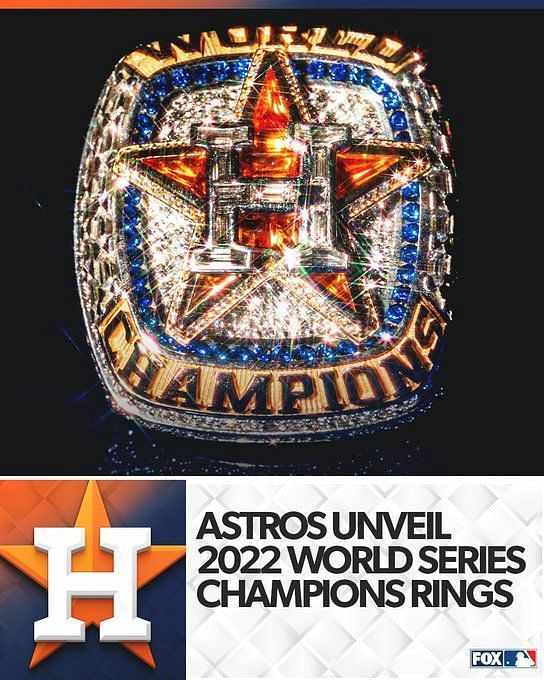 Astros' 2022 World Series rings, 03/31/2023