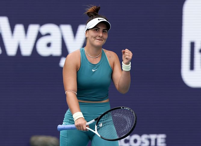 Emotional Bianca Andreescu tears up at first practice session after Miami Open injury