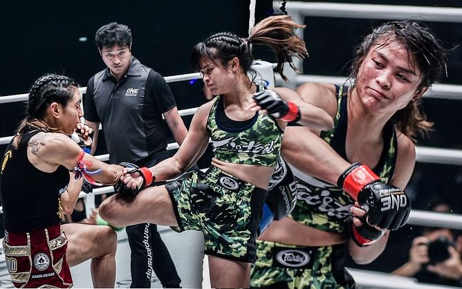 Throw it back to Stamp Fairtex’ victory in insane brawl against Janet Todd