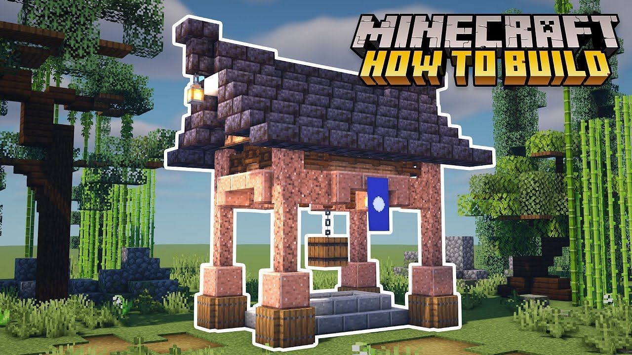 Minecraft water wells are great to build in a village (Image via Youtube/KennyZope)