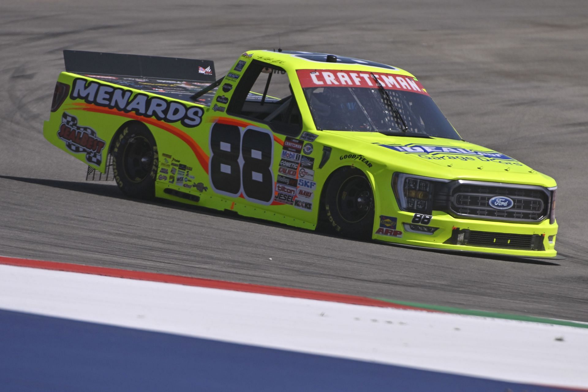 Matt Crafton in action at NASCAR Craftsman Truck Series XPEL 225