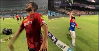 [Watch] KKR's Shardul Thakur gives catching practice to Ponting and Watson's kids