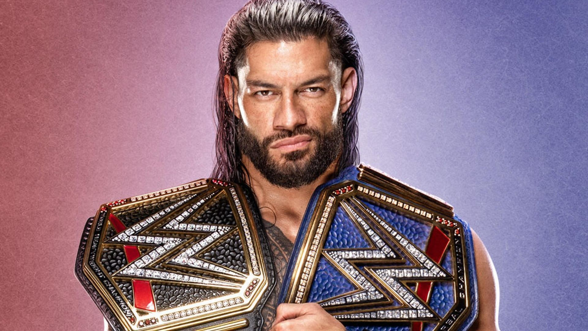 Roman Reigns holds the Universal and WWE Championships