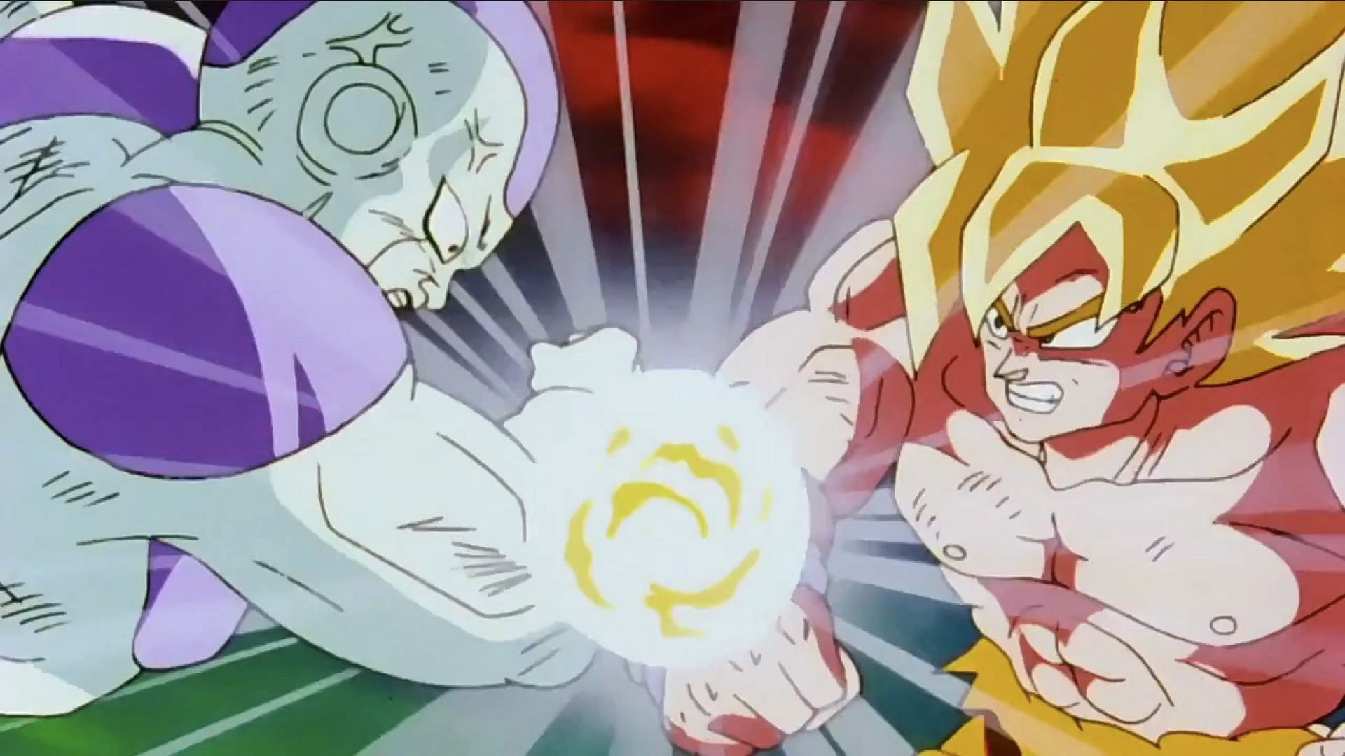 Goku vs. Frieza, the subject of the article (Image via Toei Animation)