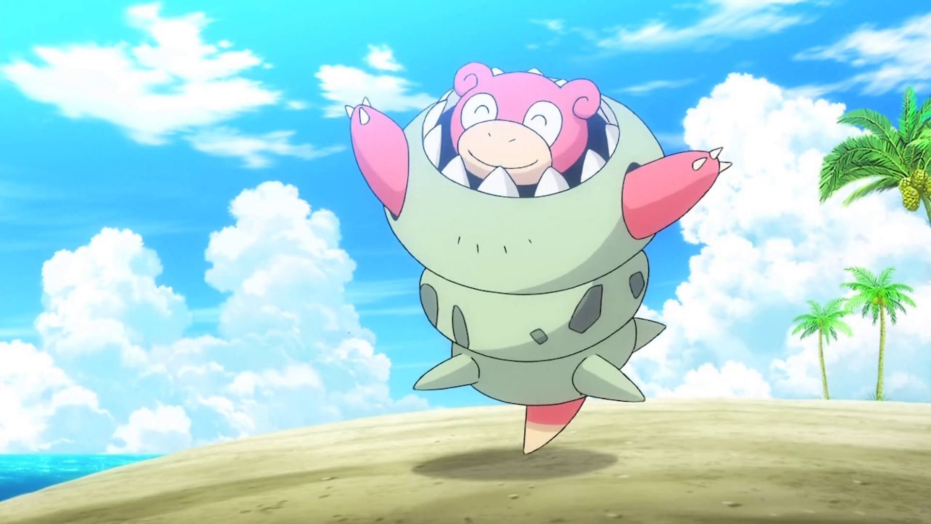 Mega Slowbro as it appears in the anime (Image via The Pokemon Company)