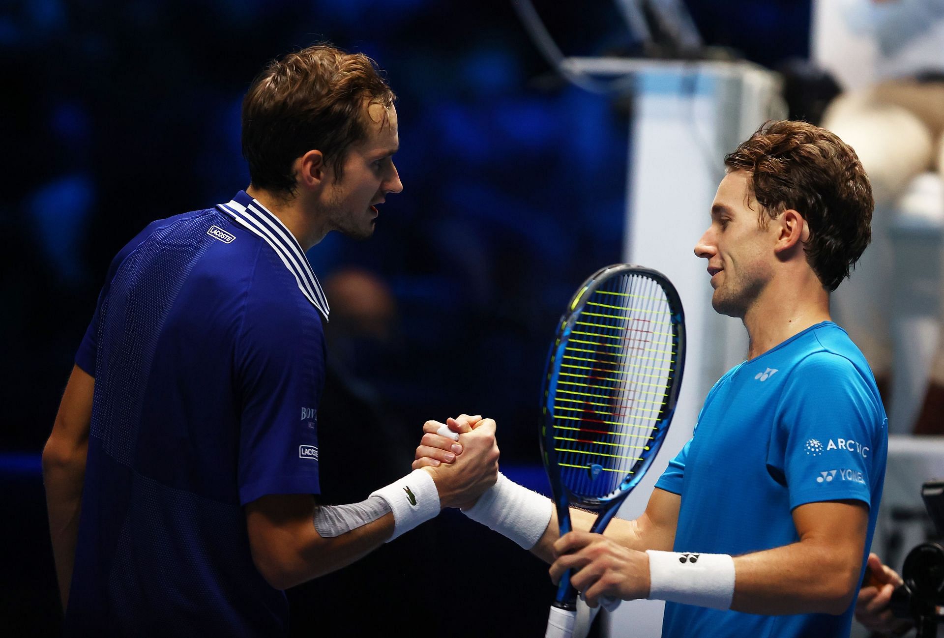 Medvedev and Ruud at the 2021 ATP Finals