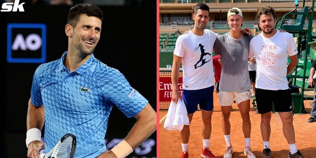 Novak Djokovic, Holger Rune and Stan Wawrinka get clicked together ahead of the 2023 Monte-Carlo Masters