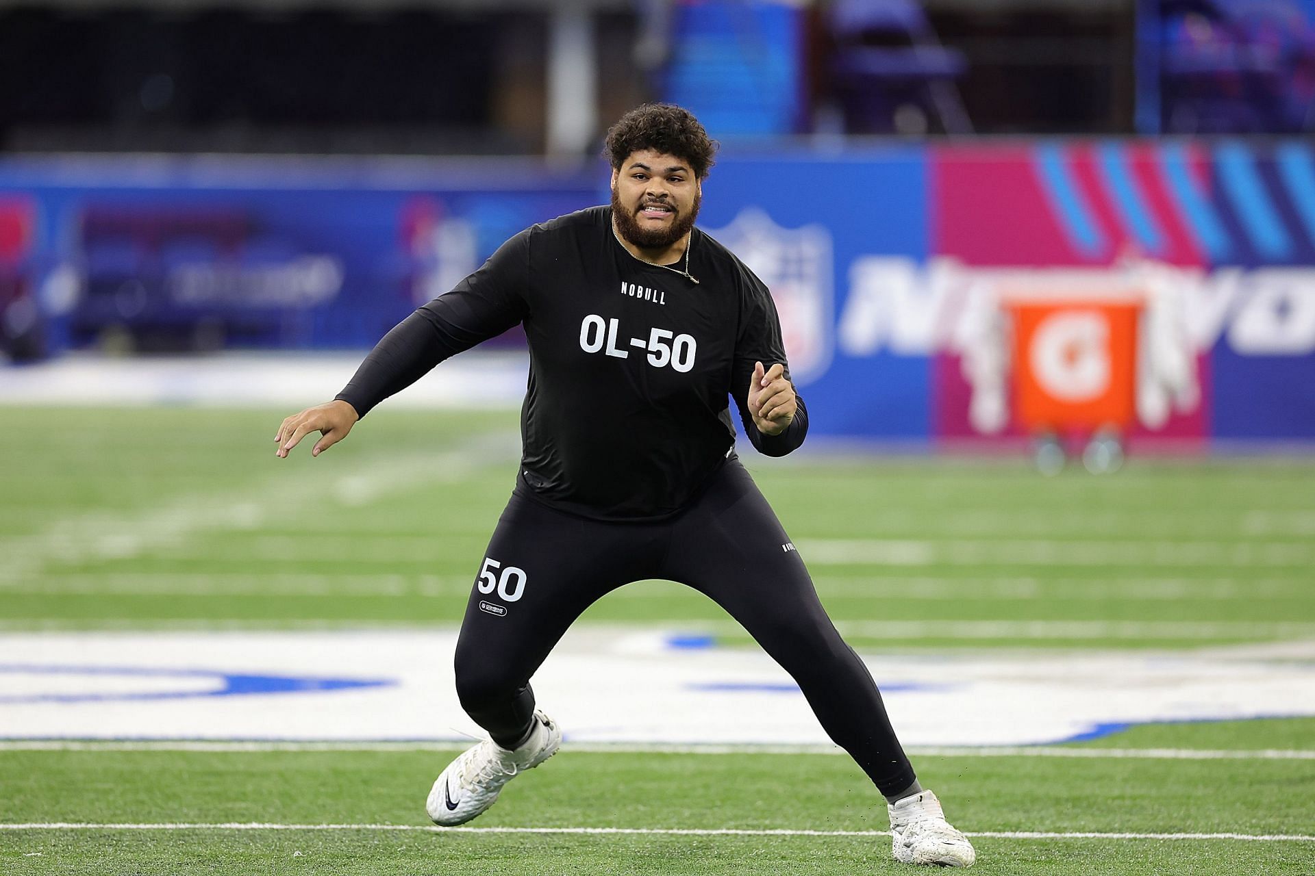 Tennessee offensive tackle Darnell Wright at the NFL Combine