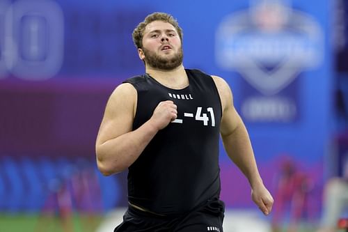 Peter Skoronski at the NFL Combine