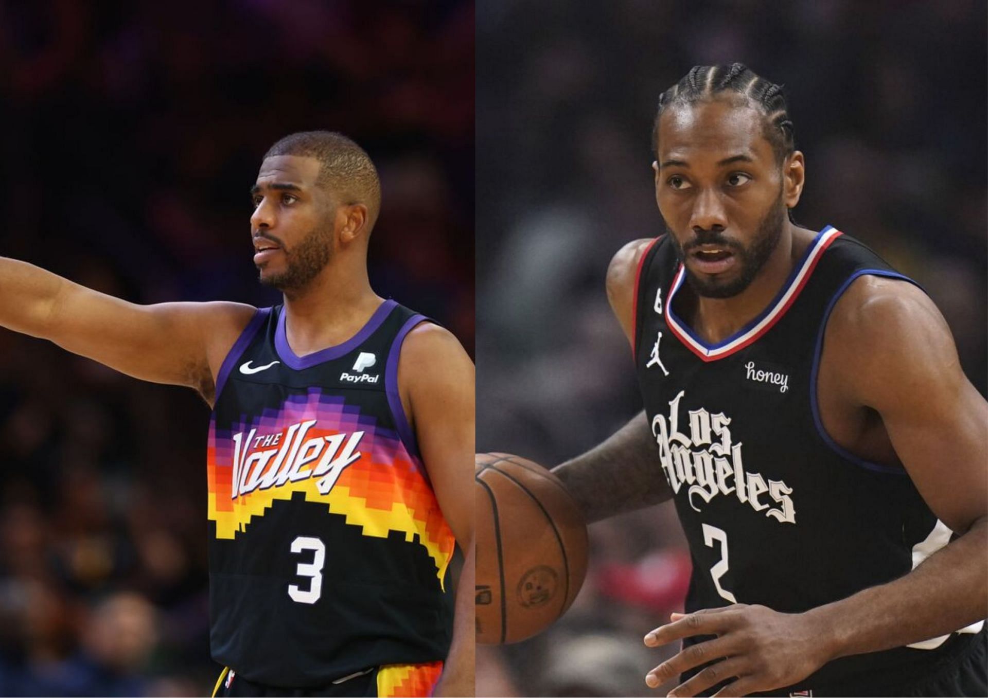 Chris Paul and Kawhi Leonard bumped but did not recognize each other after the Phoenix Suns