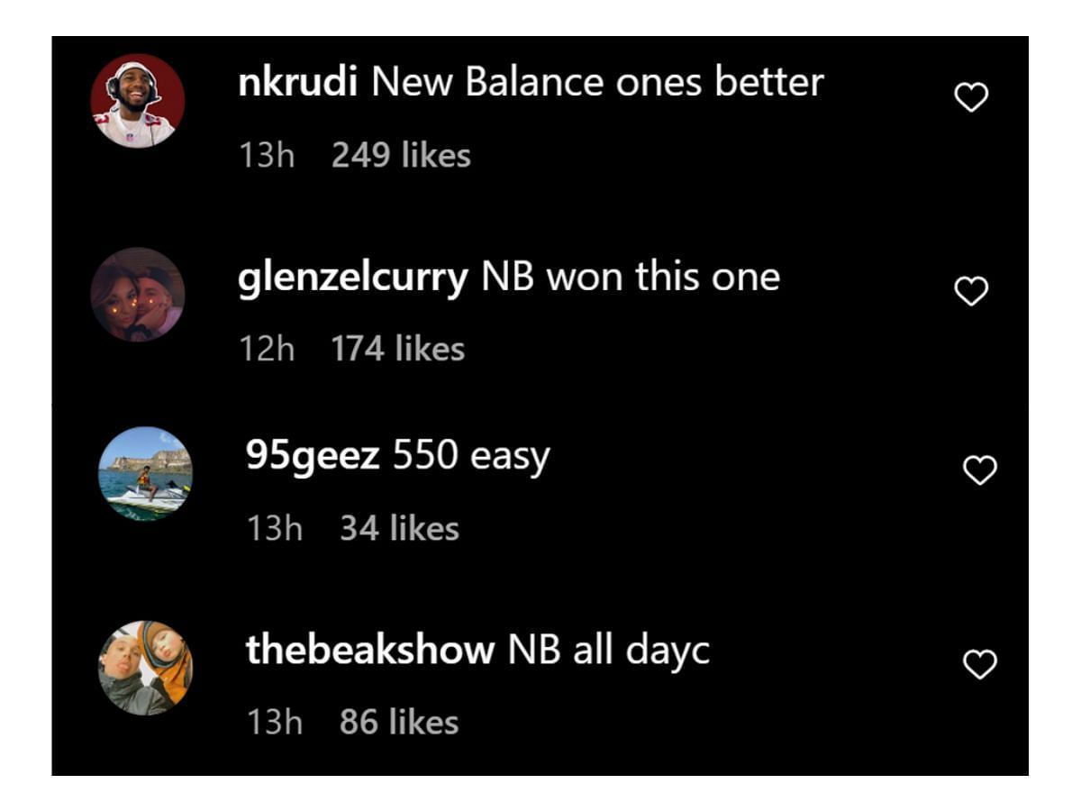 Fans choosing New Balance over Nike (Image via @sneakernews/Instagram)