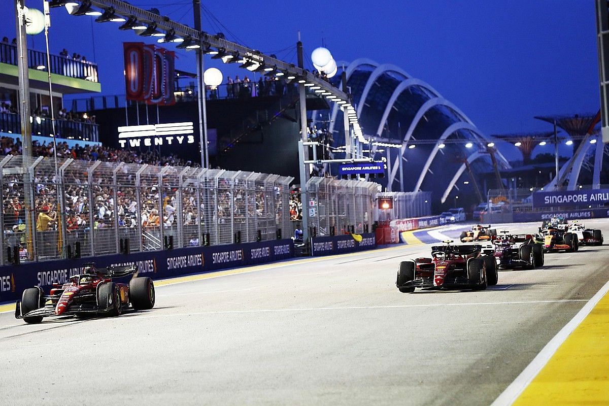 Practice session at the 2022 Singapore GP