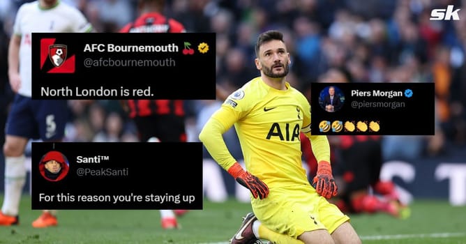 "For this reason you're staying up" - Arsenal fans react hilariously as Bournemouth troll Tottenham with 'North London is Red' tweet