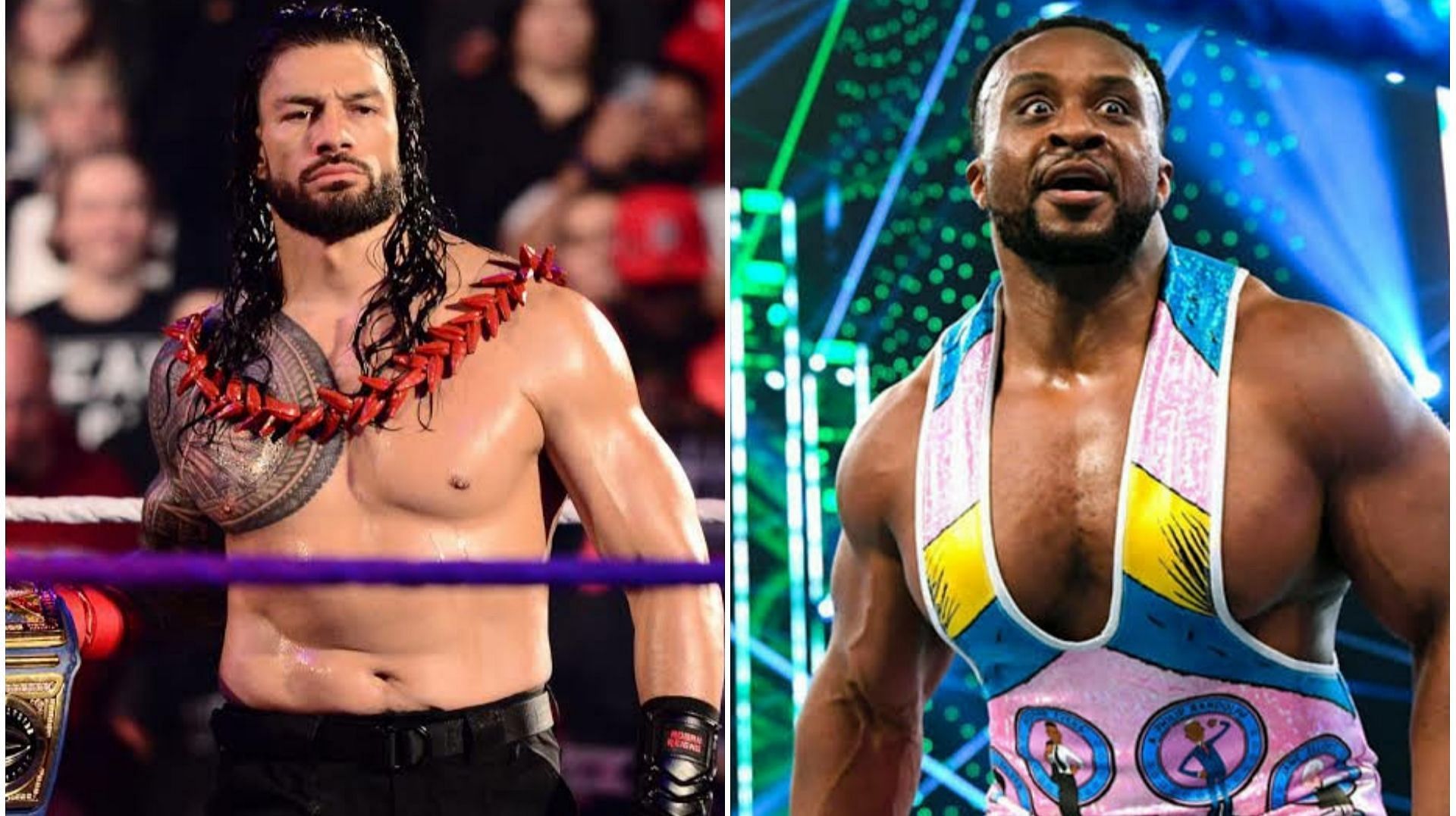 Roman Reigns (left); Big E (right)