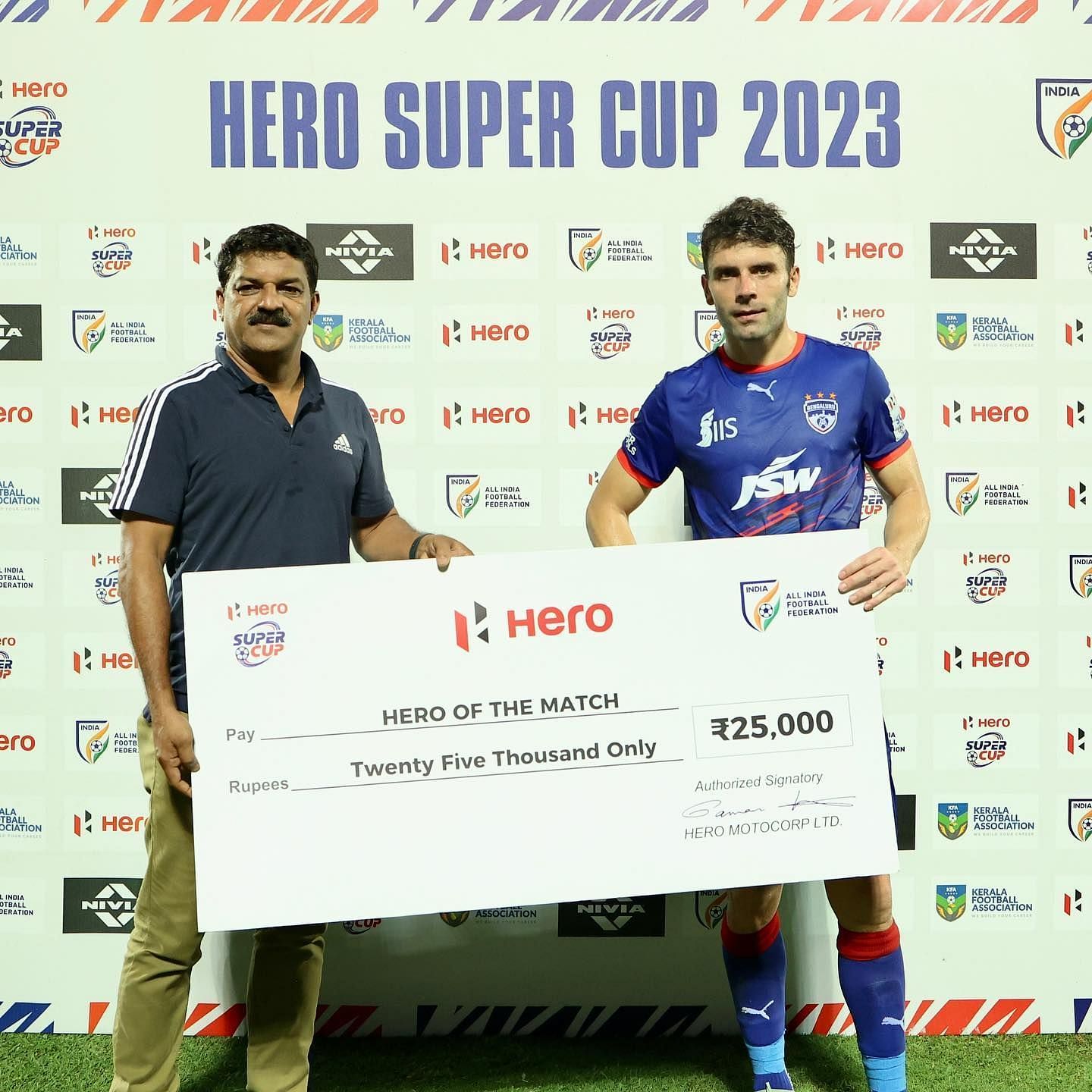 Javi was instrumental in BFC qualifying for the semi finals (Image courtesy: AIFF Media)