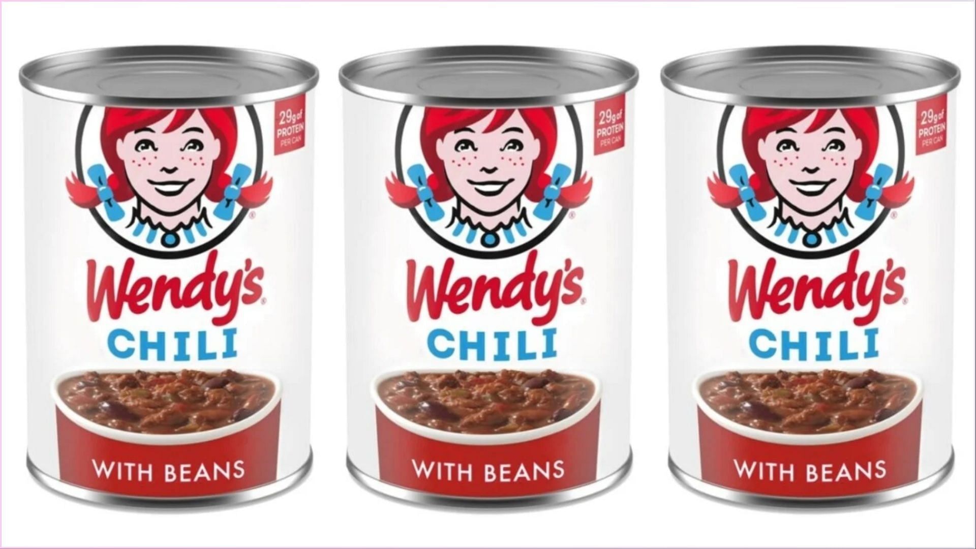 the canned Chili hits grocery store shelves this spring and will be available for $4.99 per can (Image via Wendy&rsquo;s/Conagra Brands)