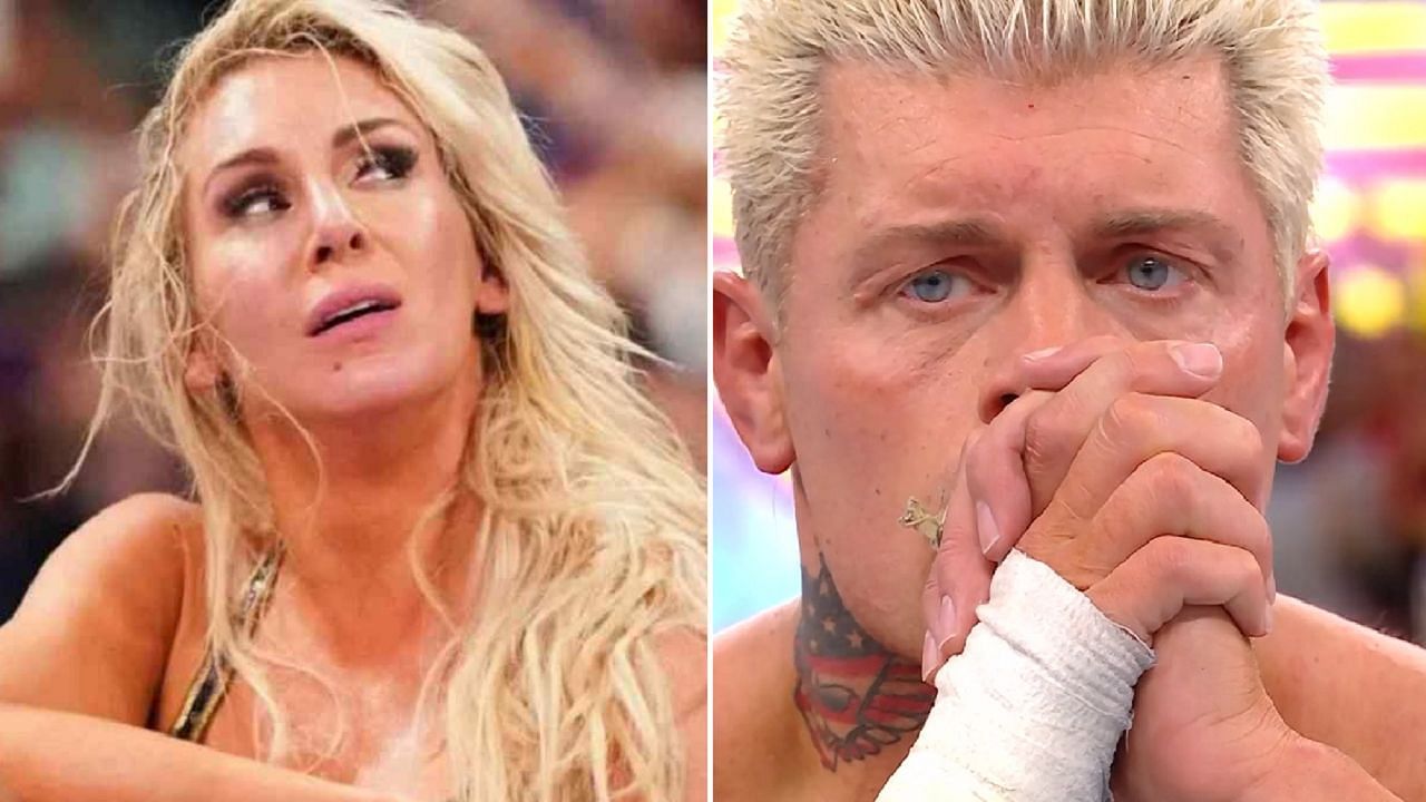 Charlotte Flair (left); Cody Rhodes (right)