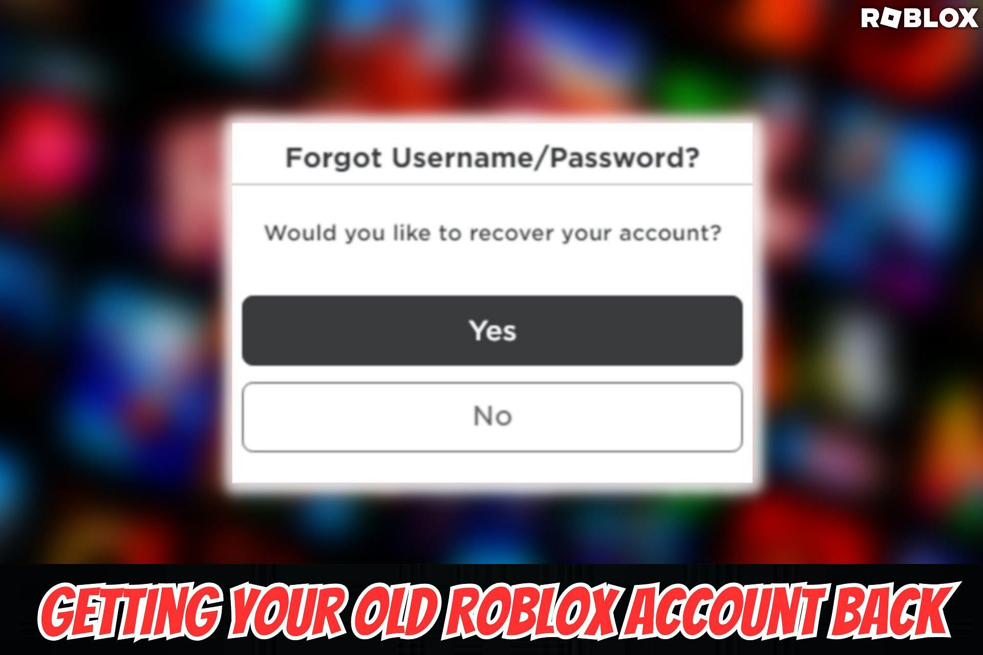 Petition · Give me back my old Roblox account ·