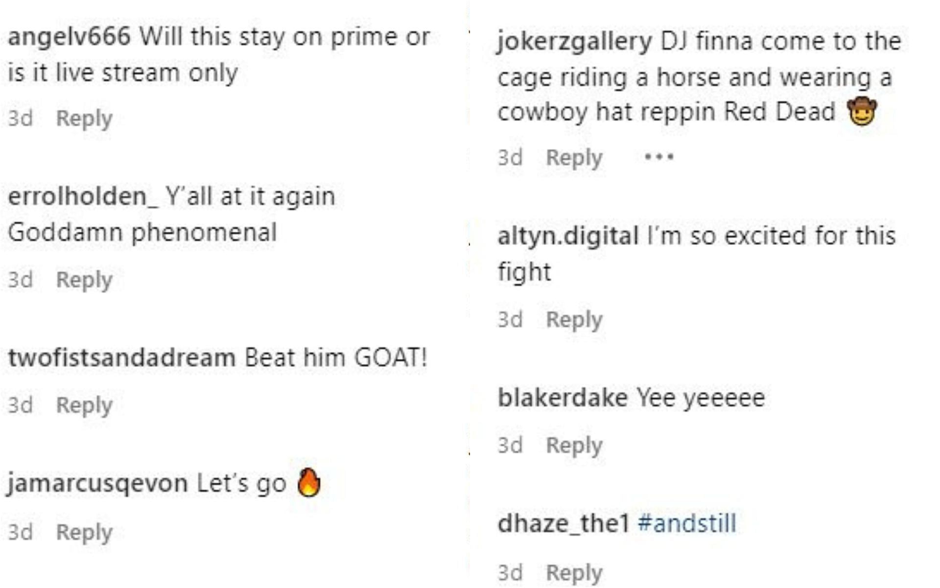 Comments on Demetrious Johnson&#039;s post