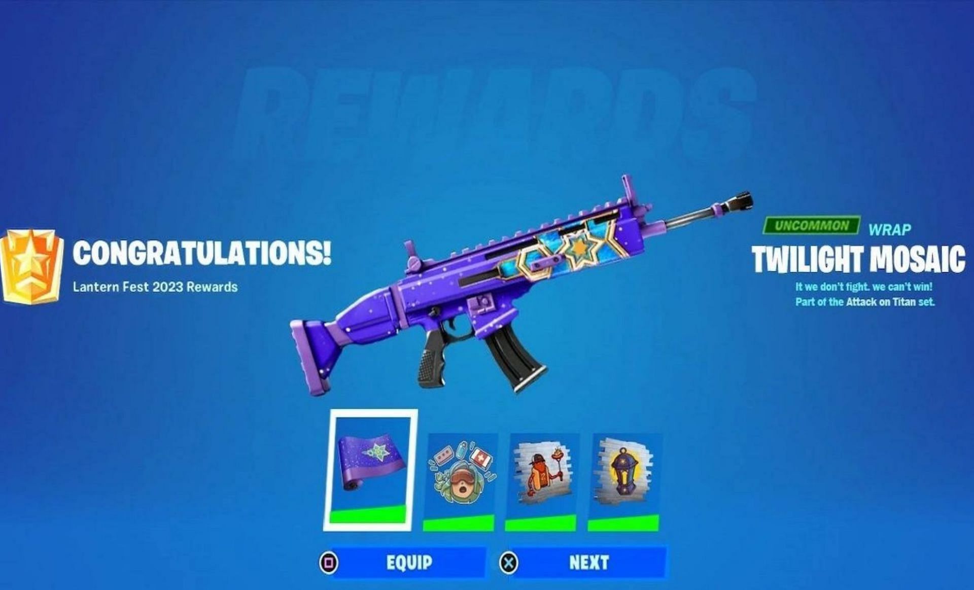 The free weapon wrap (Image via Epic Games)