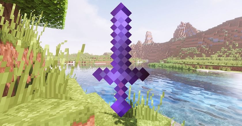Netherite Minecraft Sword