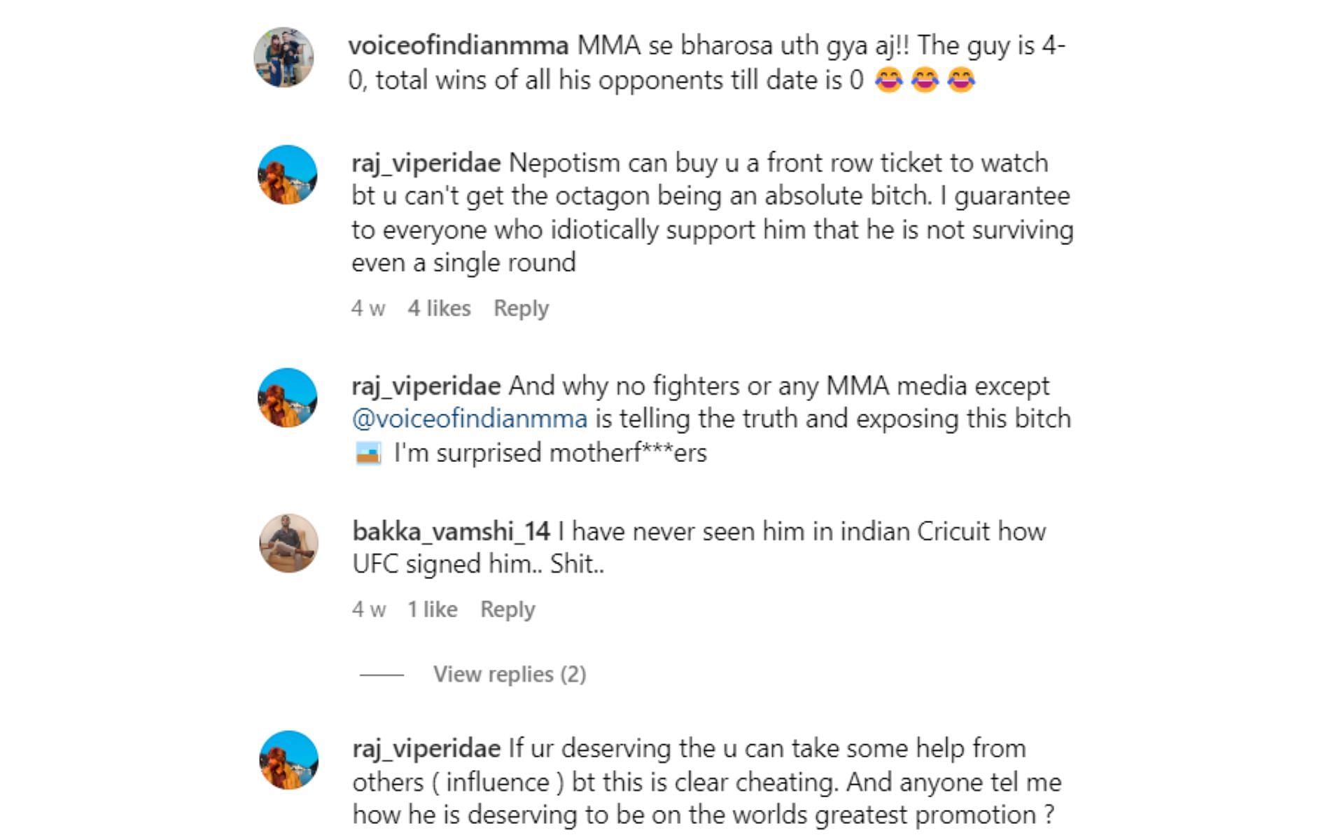MMA fans question legitimacy of Sumit Kumar&#039;s MMA record