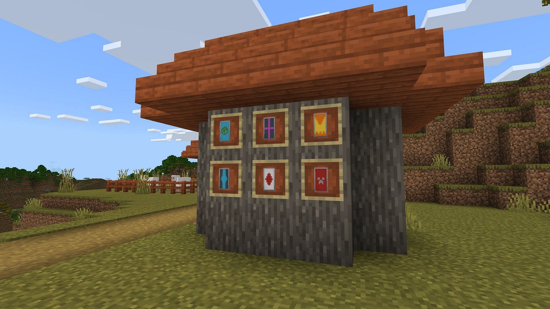 Banner shields have finally made their way to Minecraft: Bedrock Edition