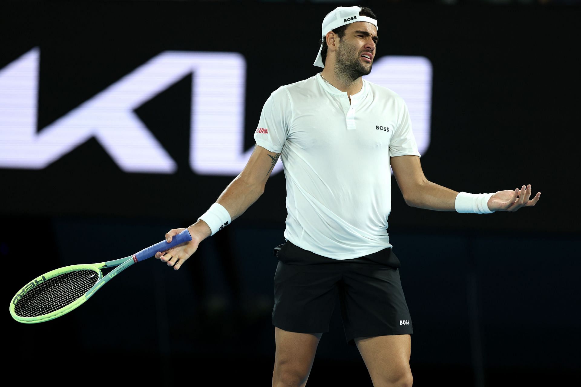 Matteo Berrettini in action during the 2023 Australian Open.