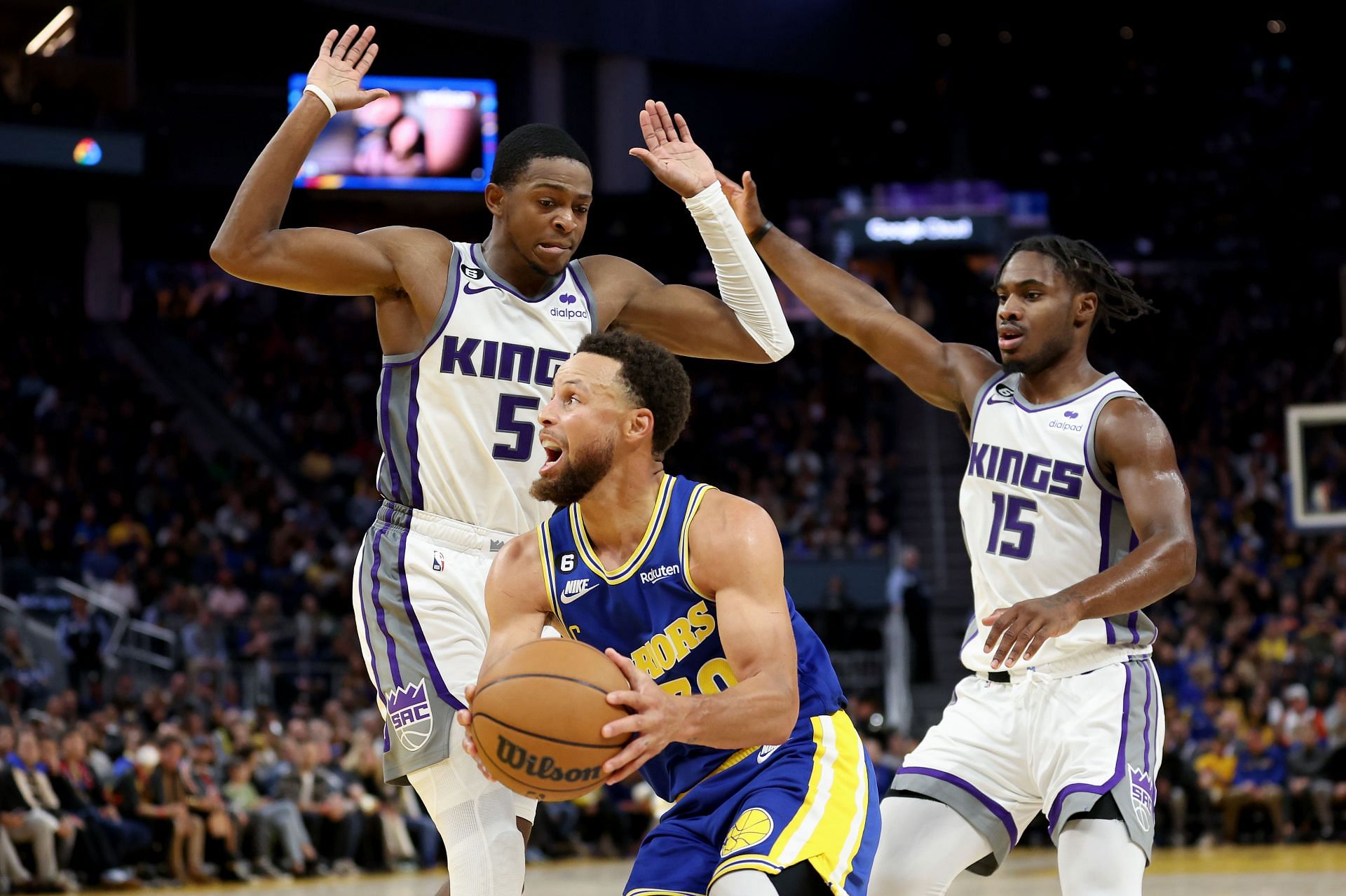 The Golden State Warriors and Sacramento Kings were off to a high-octane battle to start their series.