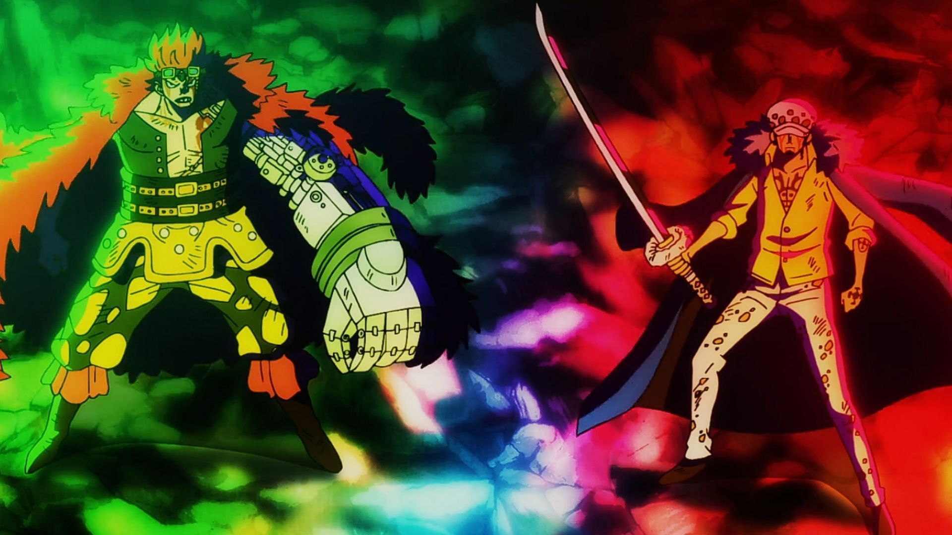 Kid and Law as seen in One Piece episode 1056 (Image via Toei Animation)