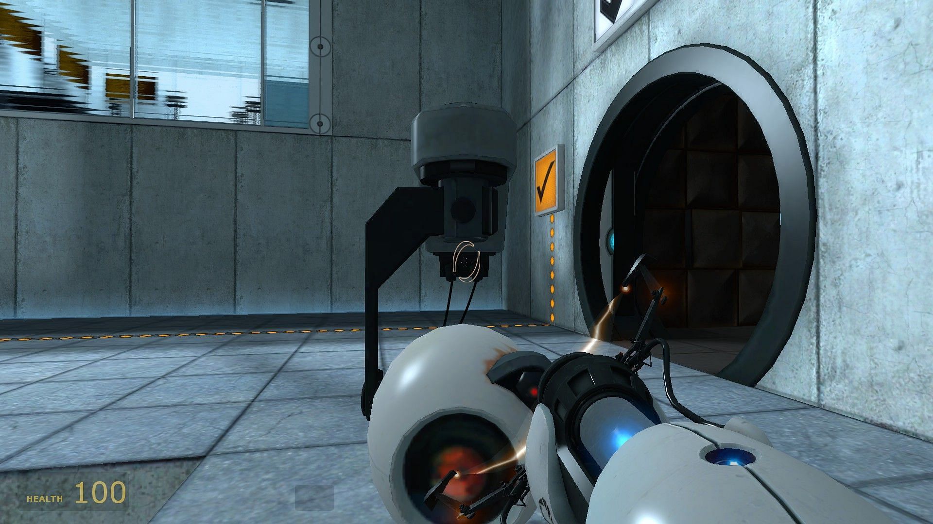 The portal gun in Portal (Image via Valve)