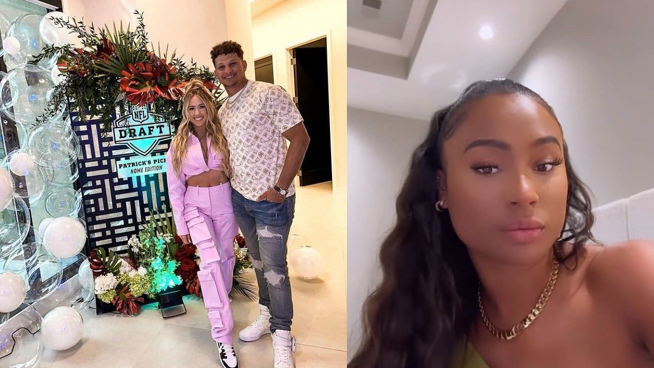 Patrick Mahomes and his wife Brittany hosted their own draft celebration. 