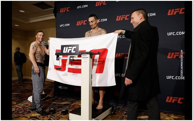 When Justin Gaethje held a towel for Max Holloway at UFC 218 weigh-ins