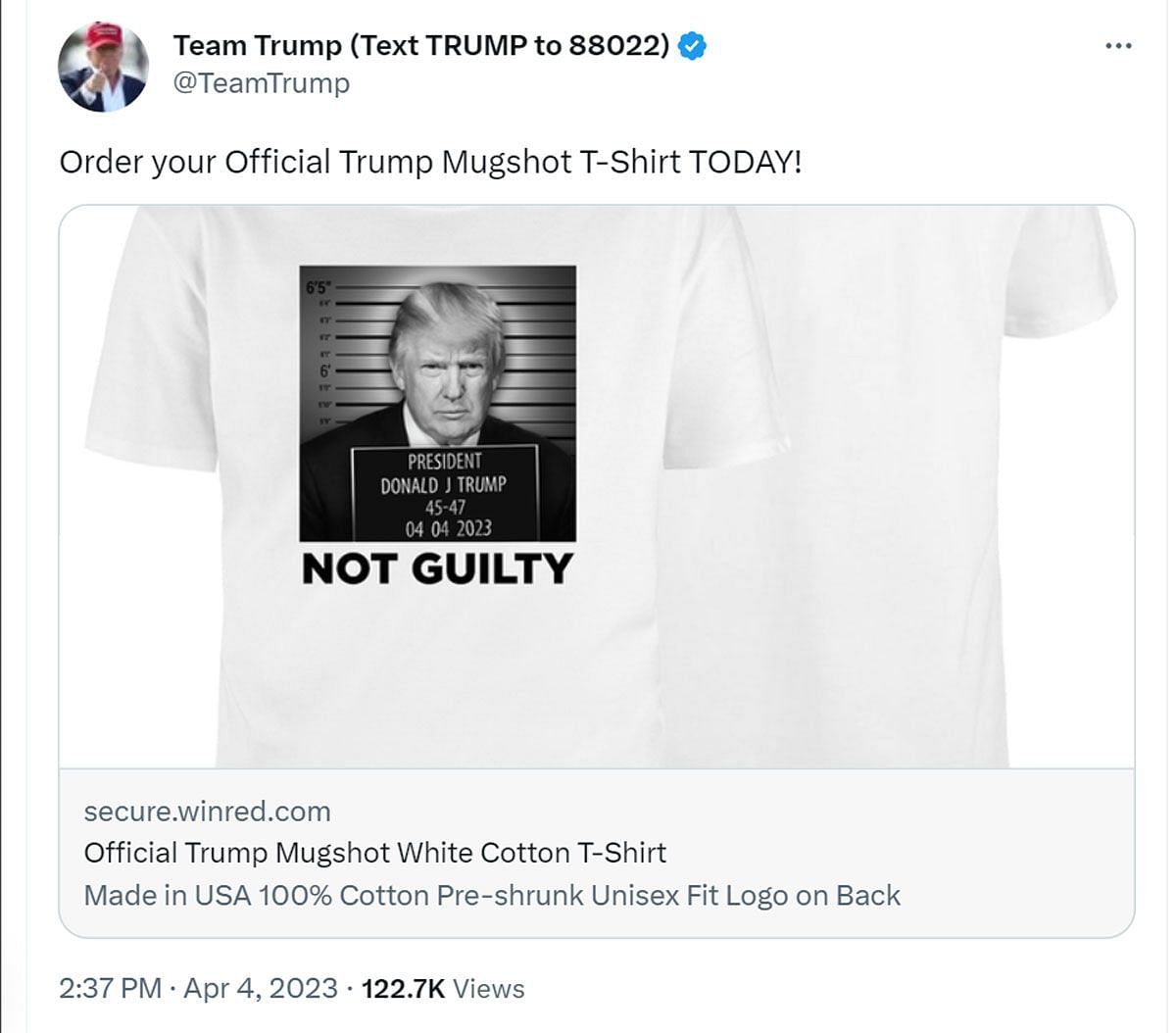 Was Donald Trump’s mugshot taken? T-shirts with fake photo get sold on ...