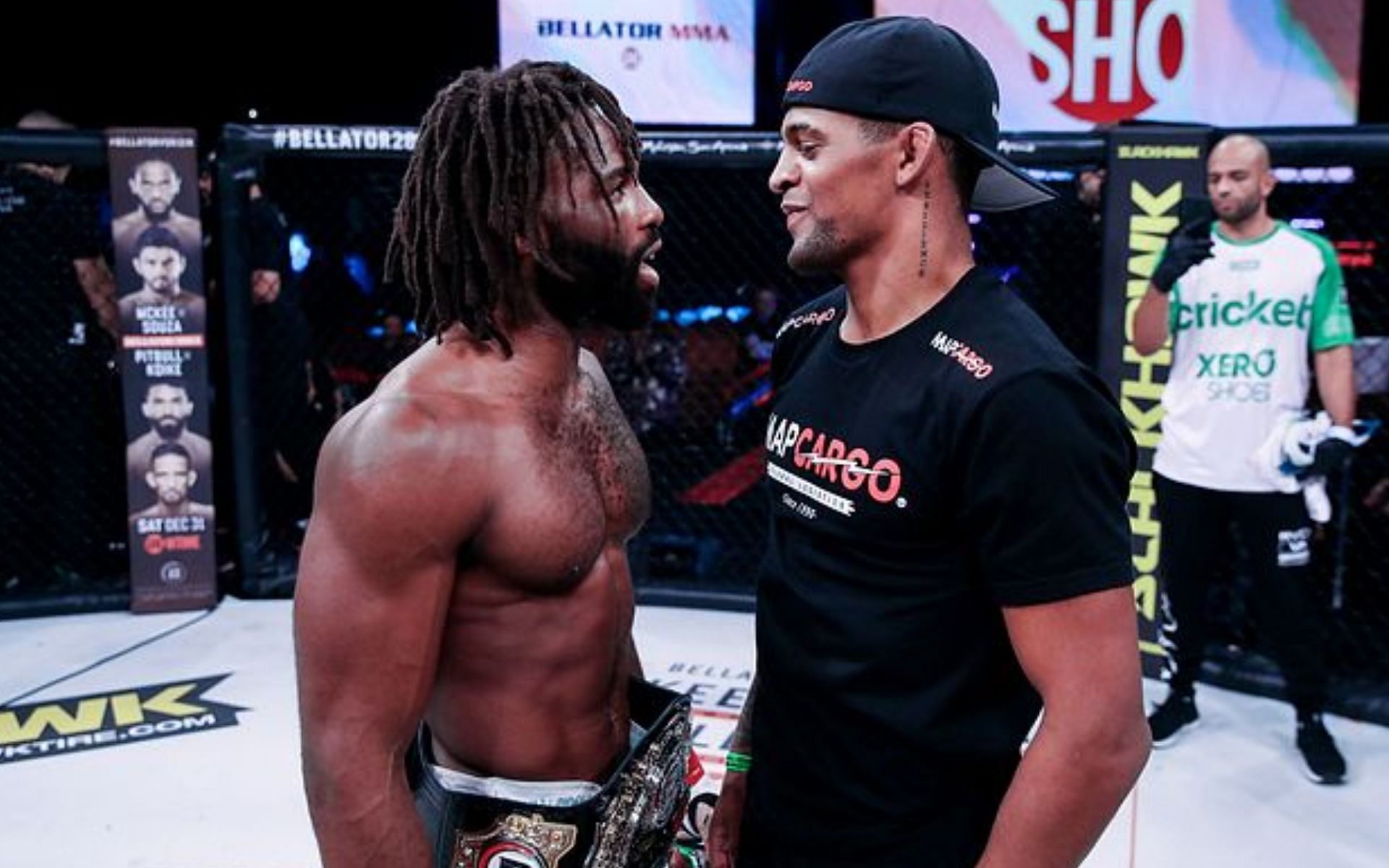 Raufeon Stots [Left], and Patchy Mix [Right] [Photo credit: Bellator MMA]