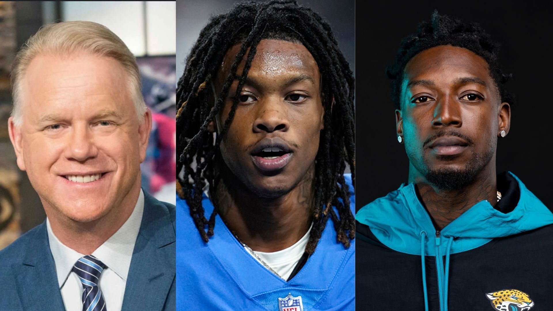 Boomer Esiason (l) on the gambling suspensions of WRs Jameson Williams (c) and Calvin Ridley (r)