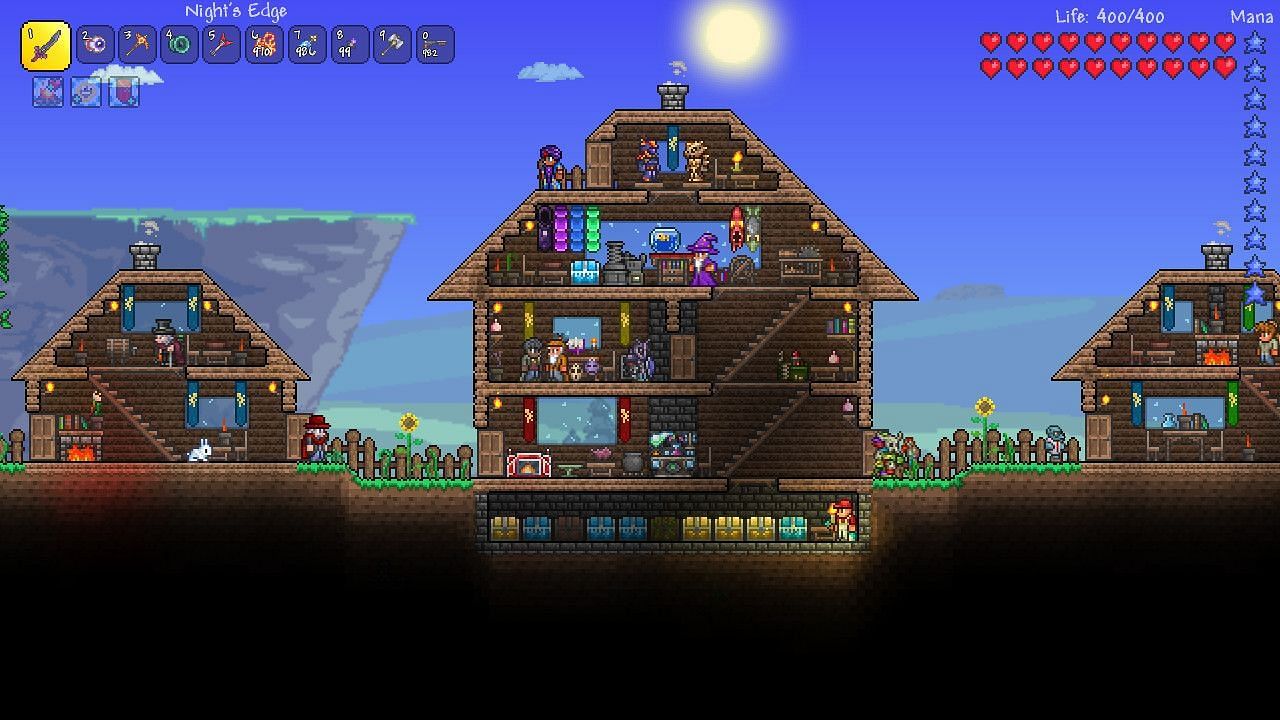 Explore and loot in the world of Terraria (Image via Re-Logic)